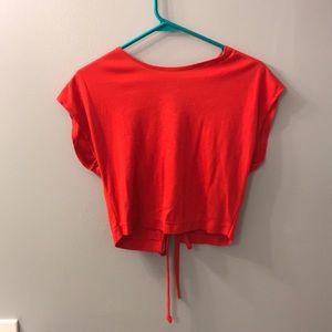 Red Crop Top